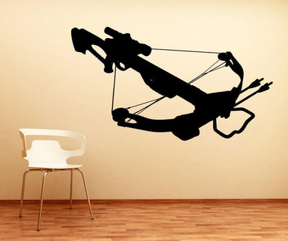 Vinyl Wall Decal Sticker Crossbow Silhouette #OS_AA519