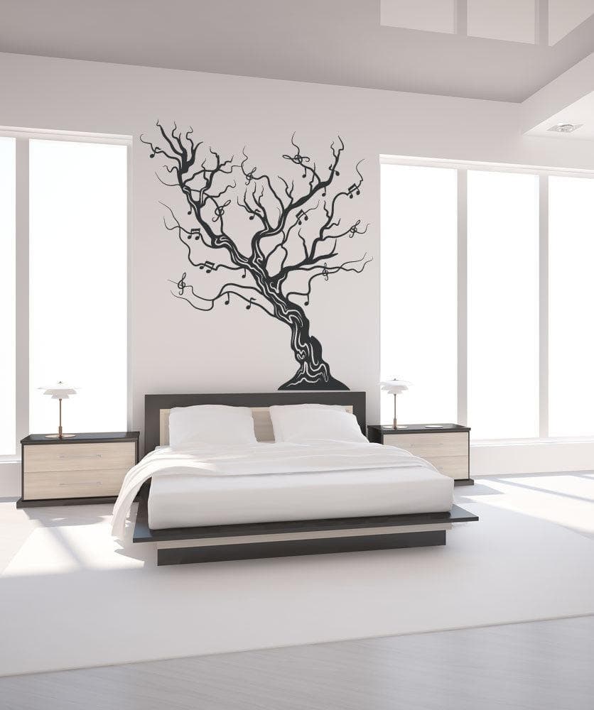 Vinyl Wall Decal Sticker Musical Tree #OS_MB445