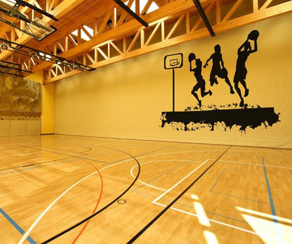 Vinyl Wall Decal Sticker Women's Basketball Court #OS_AA508