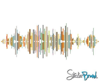 Graphic Wall Decal Sticker Sound Wave #GWray107