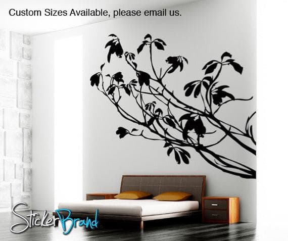 Vinyl Wall Decal Sticker Tree Branches Leaves #AC138