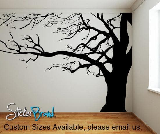 Large Spooky Bare Tree Branches Vinyl Wall Decal Sticker. #AC122