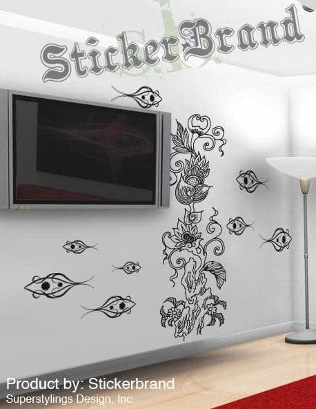 Vinyl Wall Decal Sticker Exotic Deep Sea Coral Reef #341