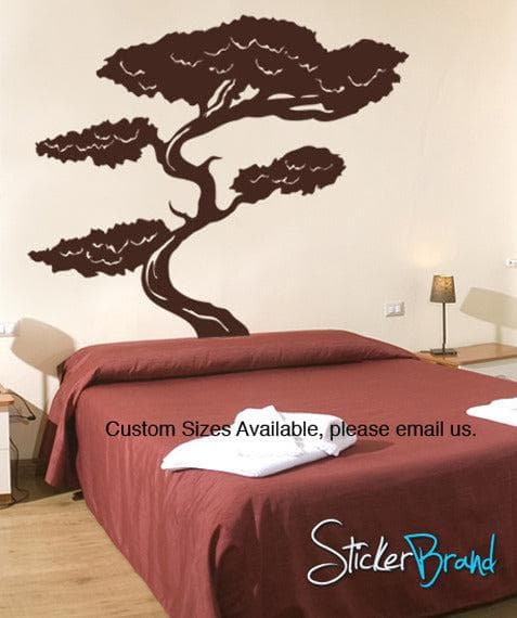 Vinyl Wall Decal Sticker Tall Asian Bonsai Tree #GFoster152