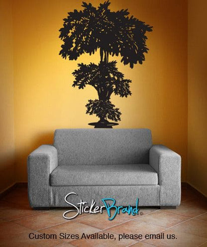 Vinyl Wall Decal Sticker Planted Potted Plant Tree  #GFoster160