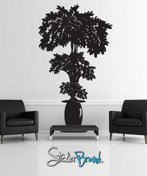 Vinyl Wall Decal Sticker Planted Potted Plant Tree  #GFoster160