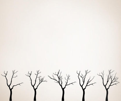 Vinyl Wall Decal Sticker Five Trees #OS_ES108