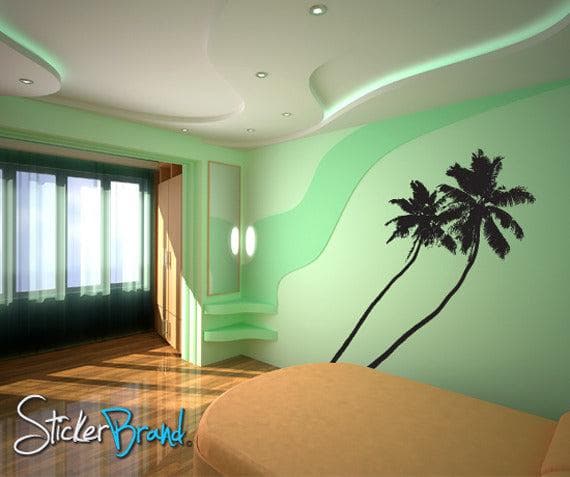 Vinyl Wall Decal Sticker Tropical Palm Trees #800