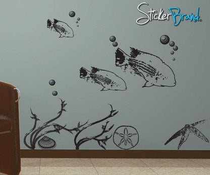 Vinyl Wall Decal Sticker Under the sea #DCriswell107