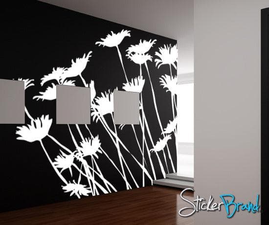 Daisies Wall Decal. Floral / Flower Home Decor. #AC113