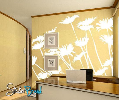 Daisies Wall Decal. Floral / Flower Home Decor. #AC113